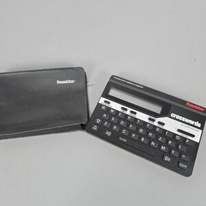 Vintage Franklin Crosswords Puzzle Solver CW-50 Merriam-Webster Handheld Black